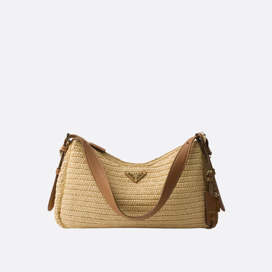 PRADA – AIMÉE CROCHET AND LEATHER BAG (LARGE)
