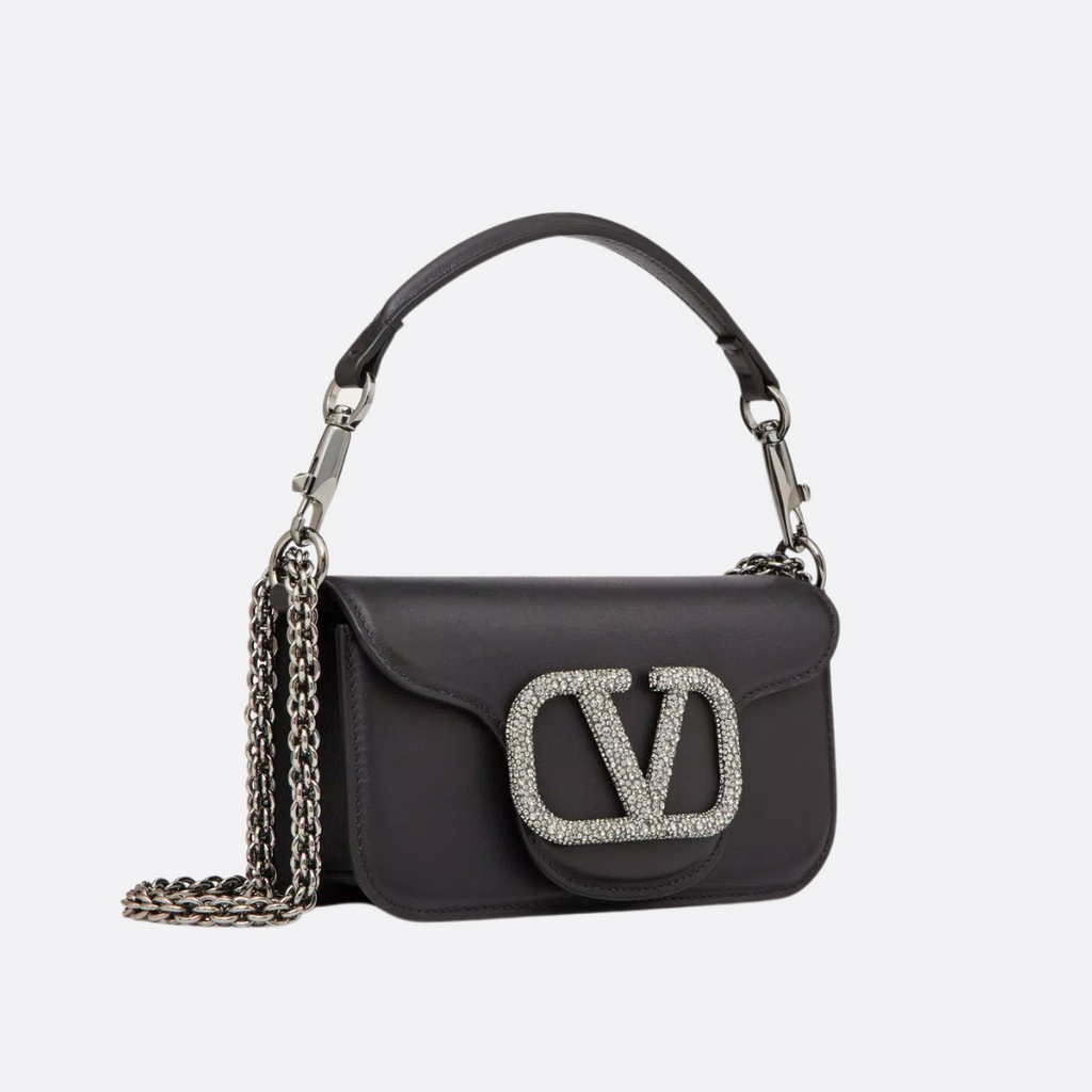 VALENTINO GARAVANI LOCÒ SMALL SHOULDER BAG WITH JEWELRY LOGO