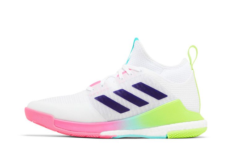 adidas Crazyflight Mid White Purple Aqua (Women's)