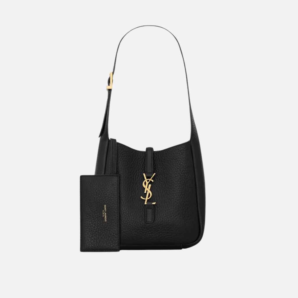 SAINT LAURENT – BABY LE 5 À 7 SOFT GRAINED LEATHER BAG