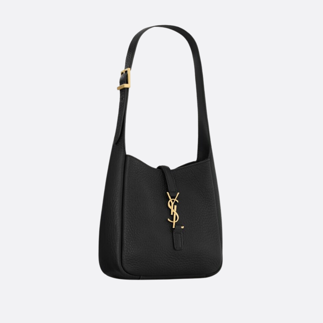 SAINT LAURENT – BABY LE 5 À 7 SOFT GRAINED LEATHER BAG