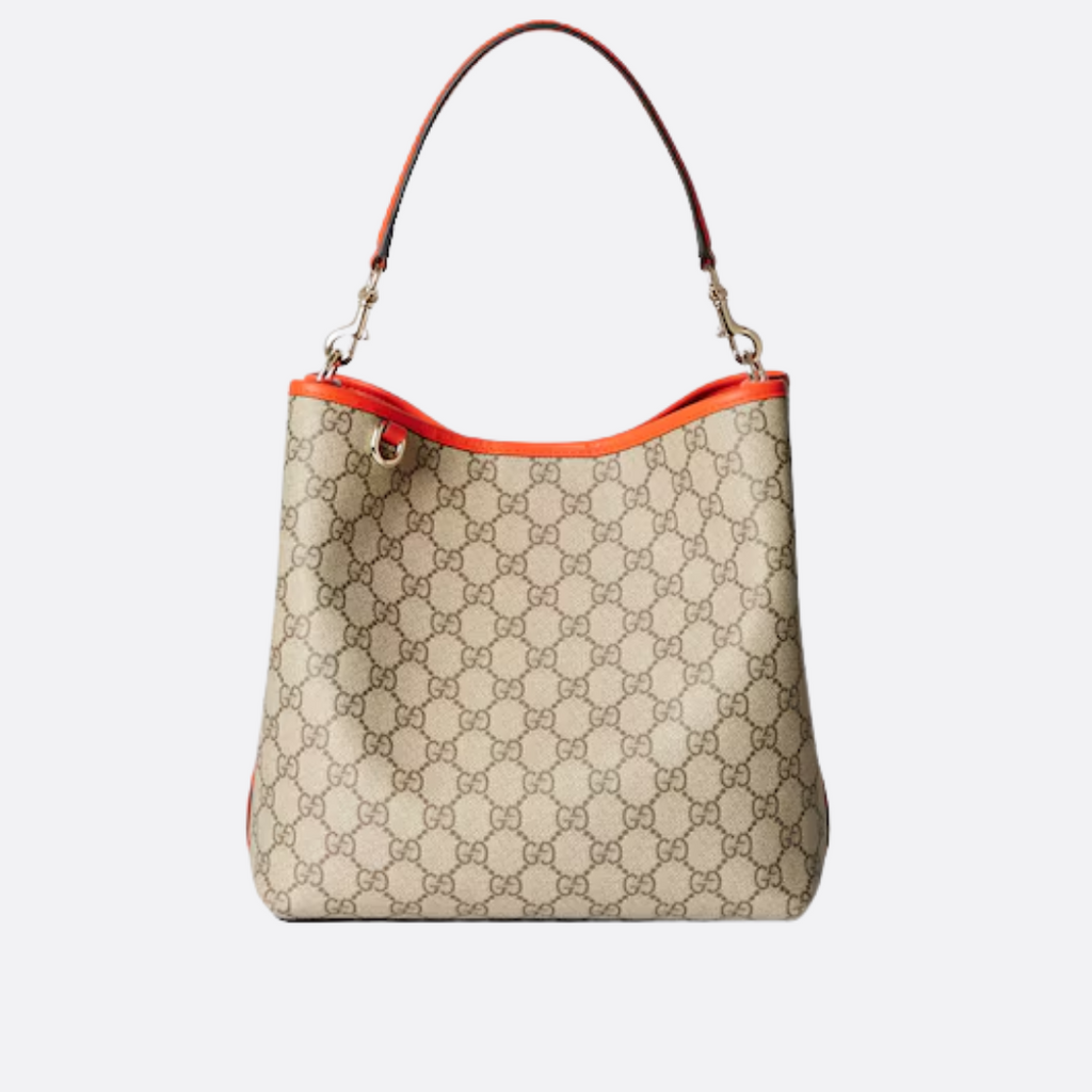 Medium GG emblem bucket bag GUCCI