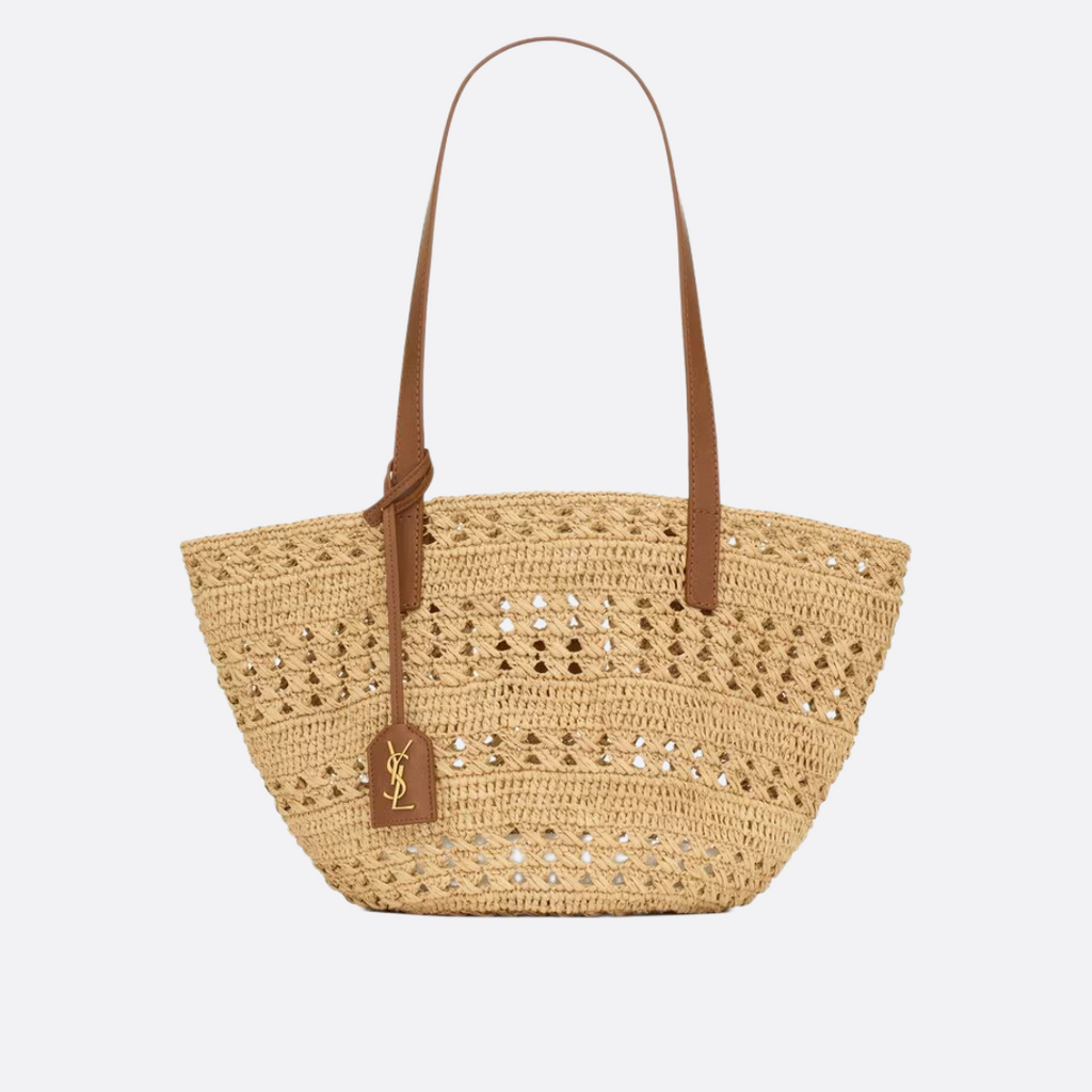 YVES SAINT LAURENT RAFFIA BREAD BAG