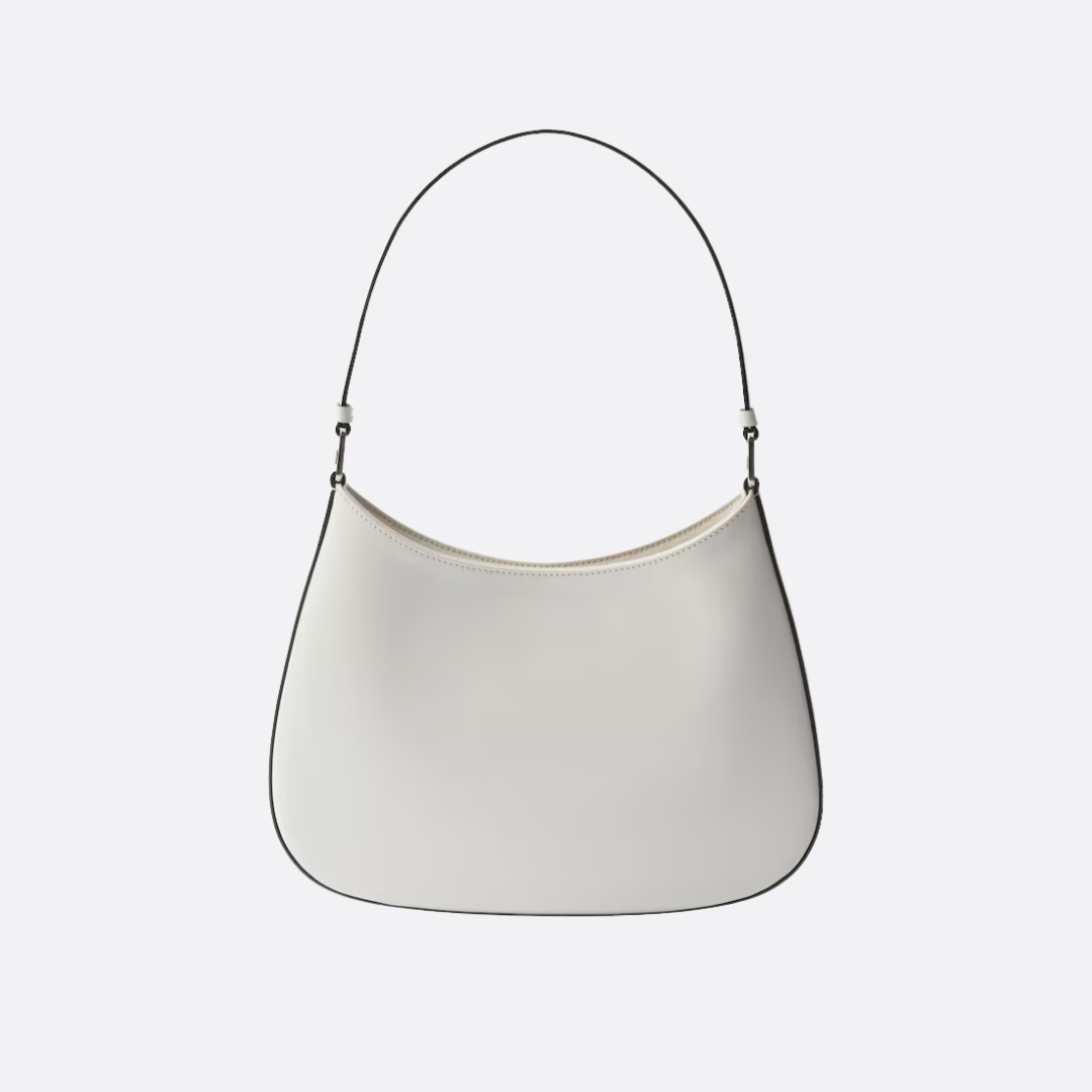 PRADA CLEO BRUSHED LEATHER SHOULDER BAG