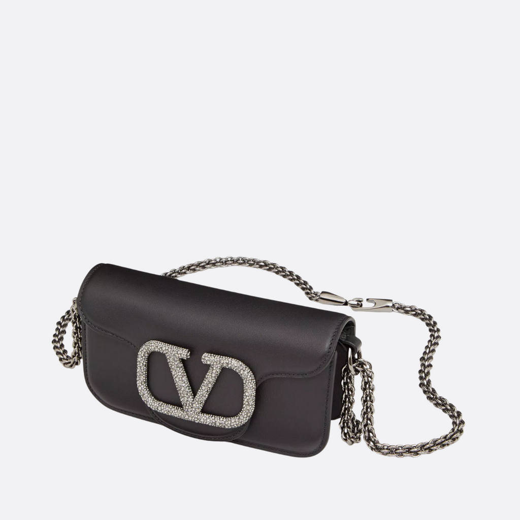 VALENTINO GARAVANI LOCÒ SMALL SHOULDER BAG WITH JEWELRY LOGO