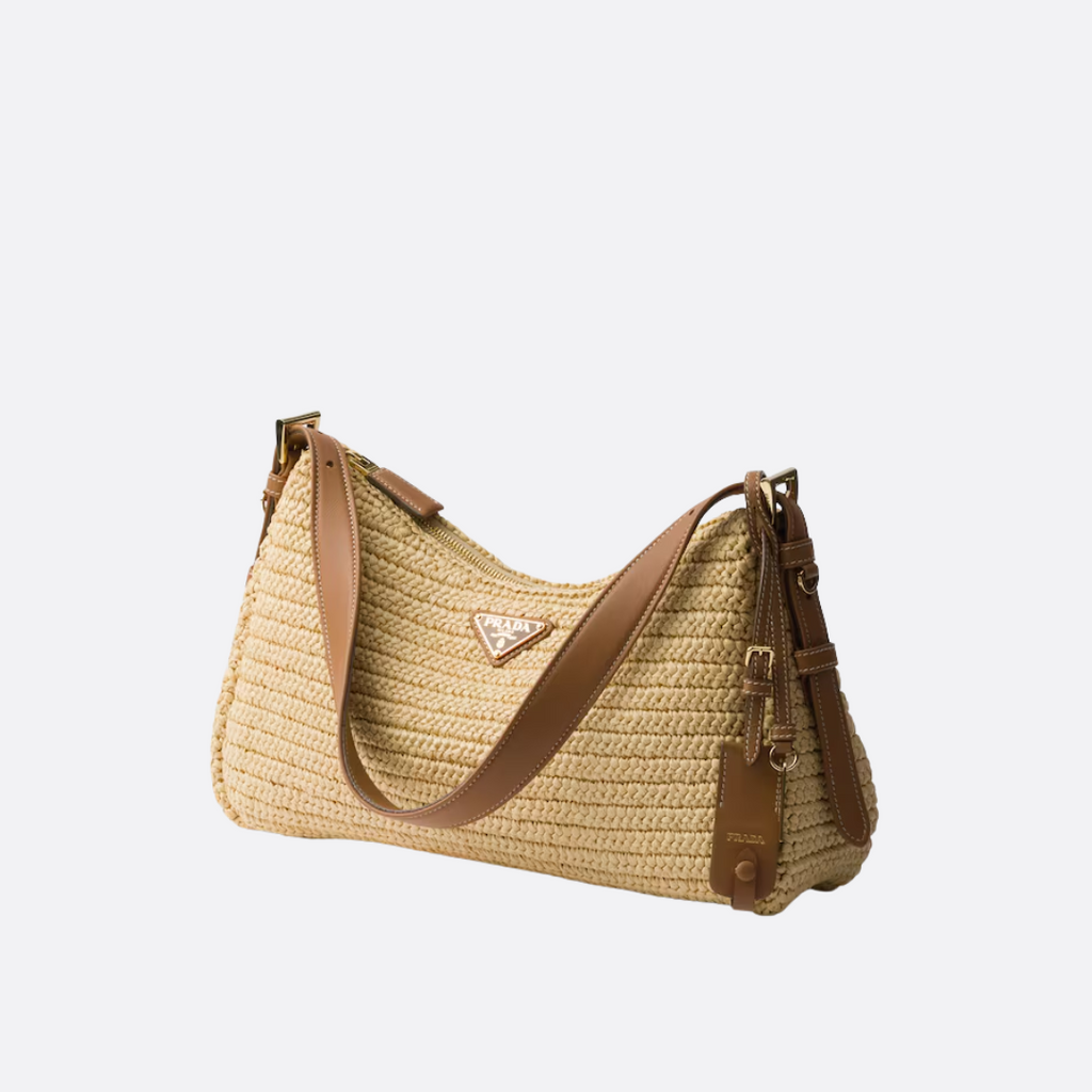 PRADA – AIMÉE CROCHET AND LEATHER BAG (LARGE)