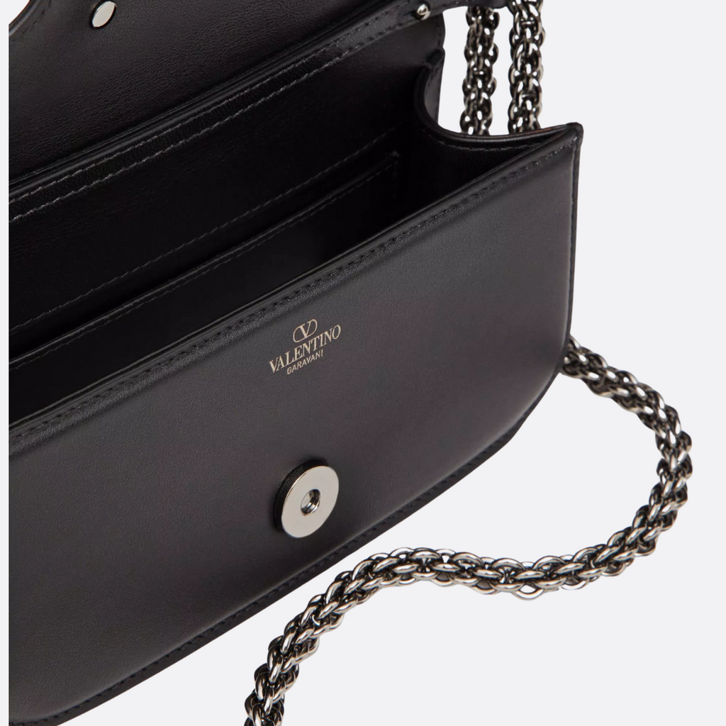 VALENTINO GARAVANI LOCÒ SMALL SHOULDER BAG WITH JEWELRY LOGO