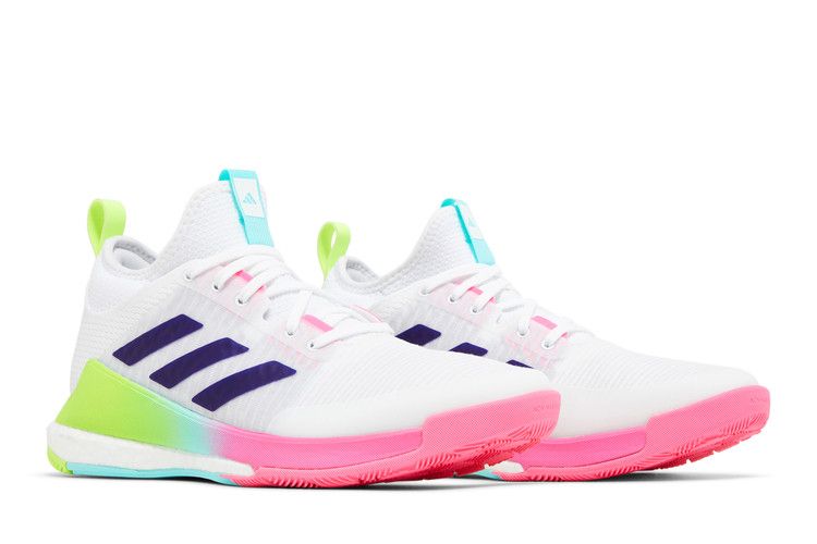 adidas Crazyflight Mid White Purple Aqua (Women's)