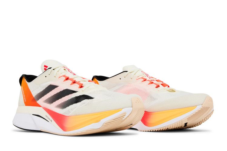 adidas Adizero Boston 12 Ivory Core Black Solar Red