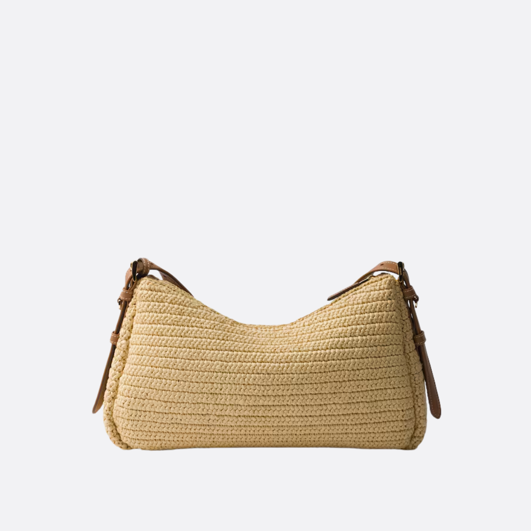 PRADA – AIMÉE CROCHET AND LEATHER BAG (LARGE)
