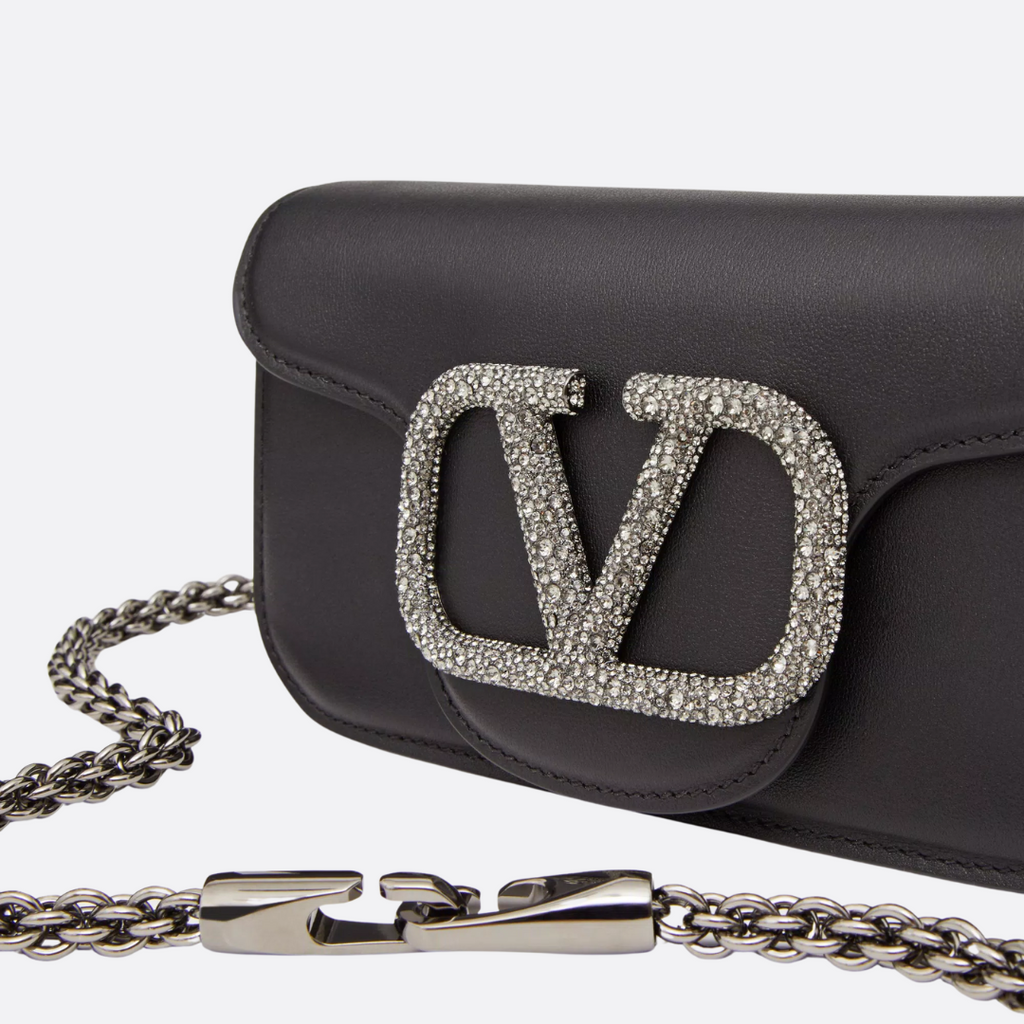 VALENTINO GARAVANI LOCÒ SMALL SHOULDER BAG WITH JEWELRY LOGO