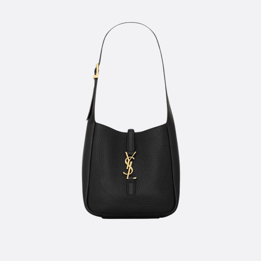 SAINT LAURENT – BABY LE 5 À 7 SOFT GRAINED LEATHER BAG