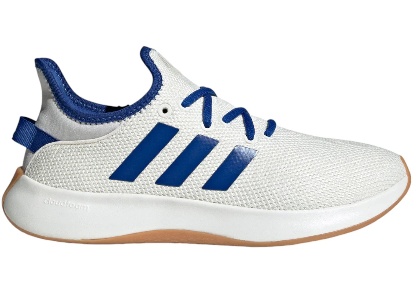 adidas Cloudfoam Pure Core White Royal Blue Gray (Women's)