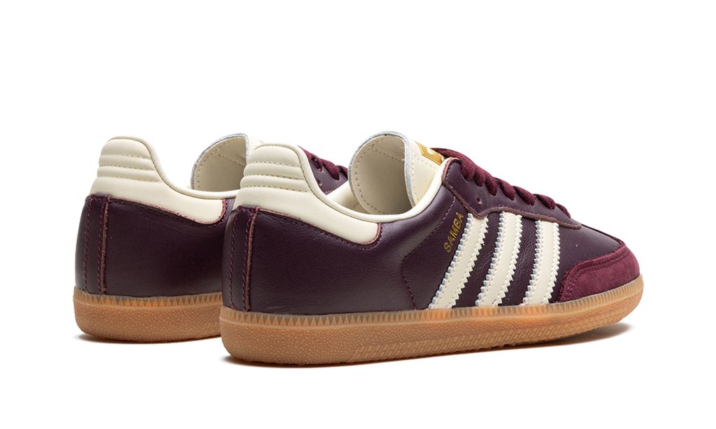Adidas Samba OG Maroon Gold Metallic 