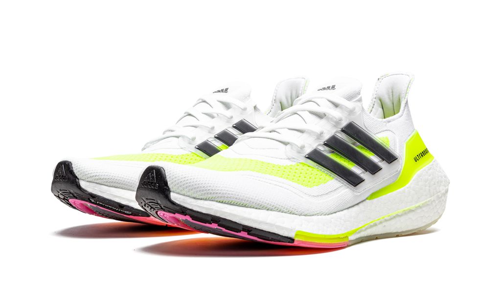 Adidas Ultraboost 21 Solar Yellow White 