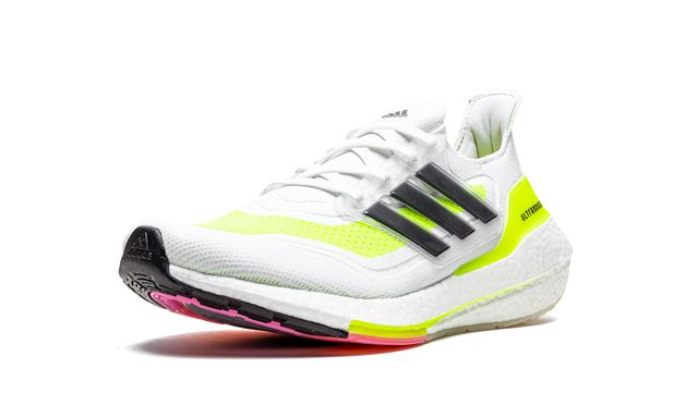 Adidas Ultraboost 21 Solar Yellow White 