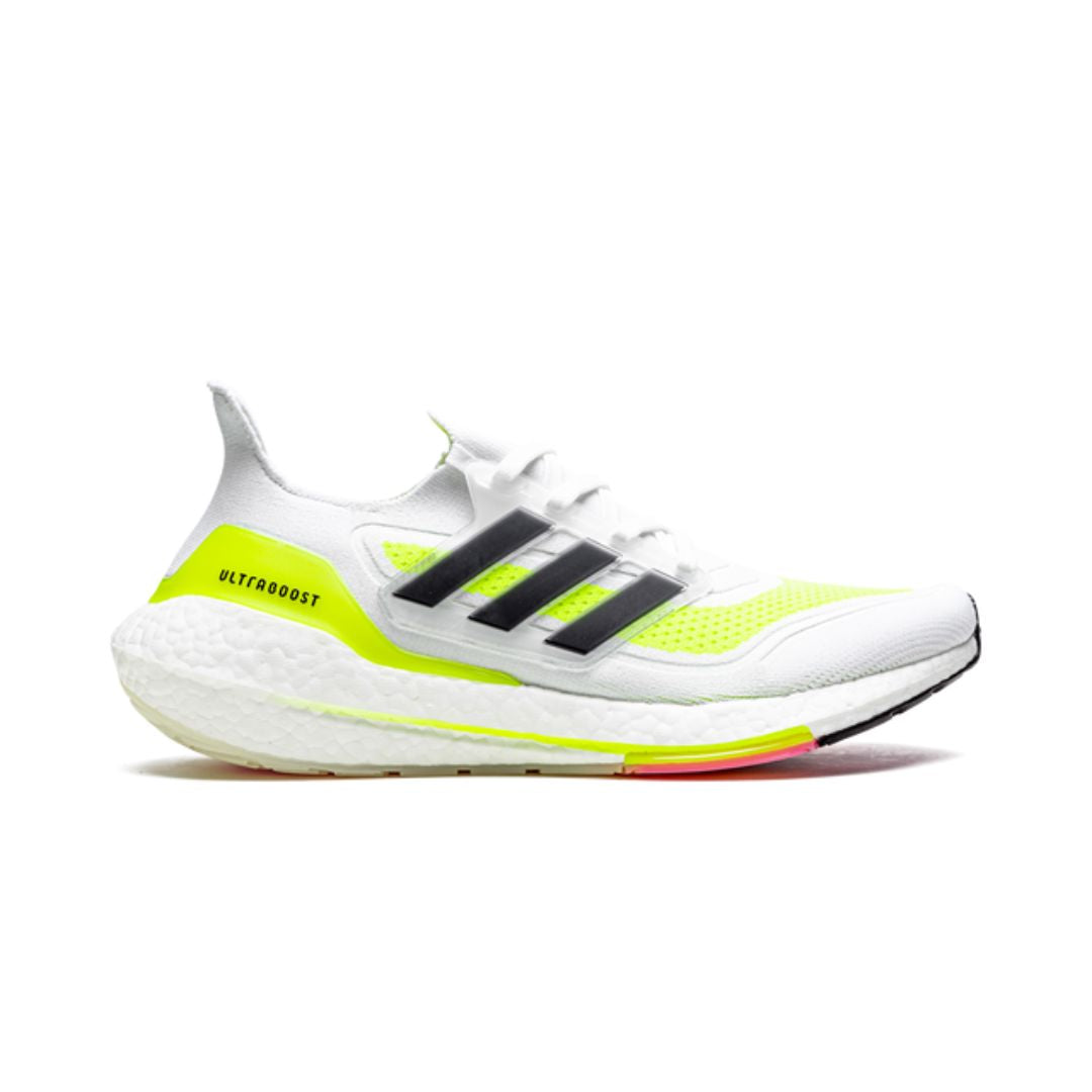 Adidas Ultraboost 21 Solar Yellow White 