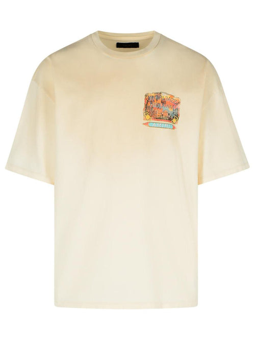 'Amiri Jazz' Ivory Cotton T-Shirt